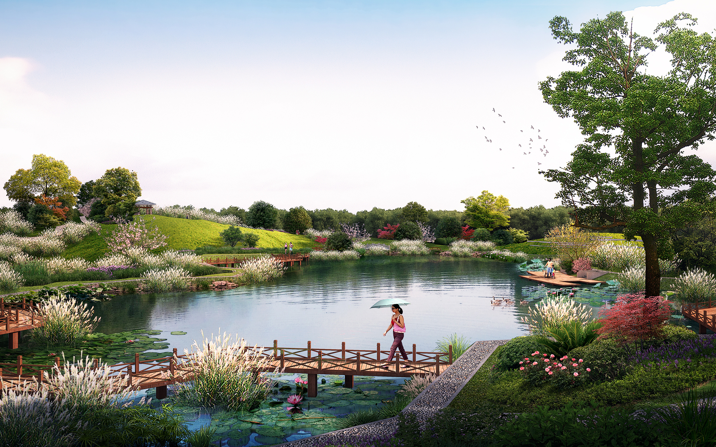 景观绿化效果图