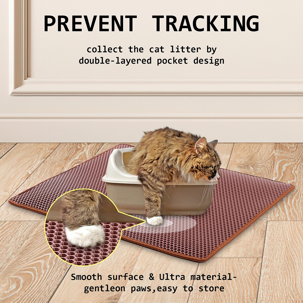 亚马逊猫砂垫主图设计