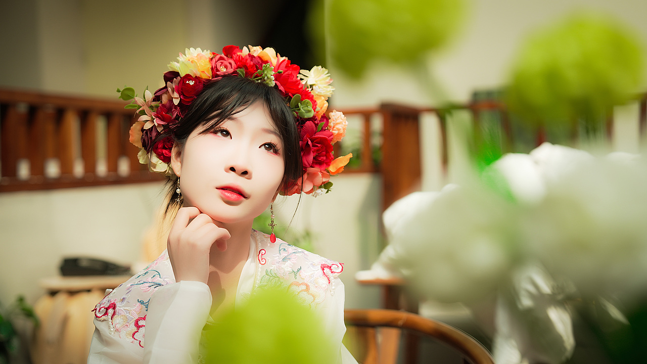 簪花少女 | 宁静的夏天