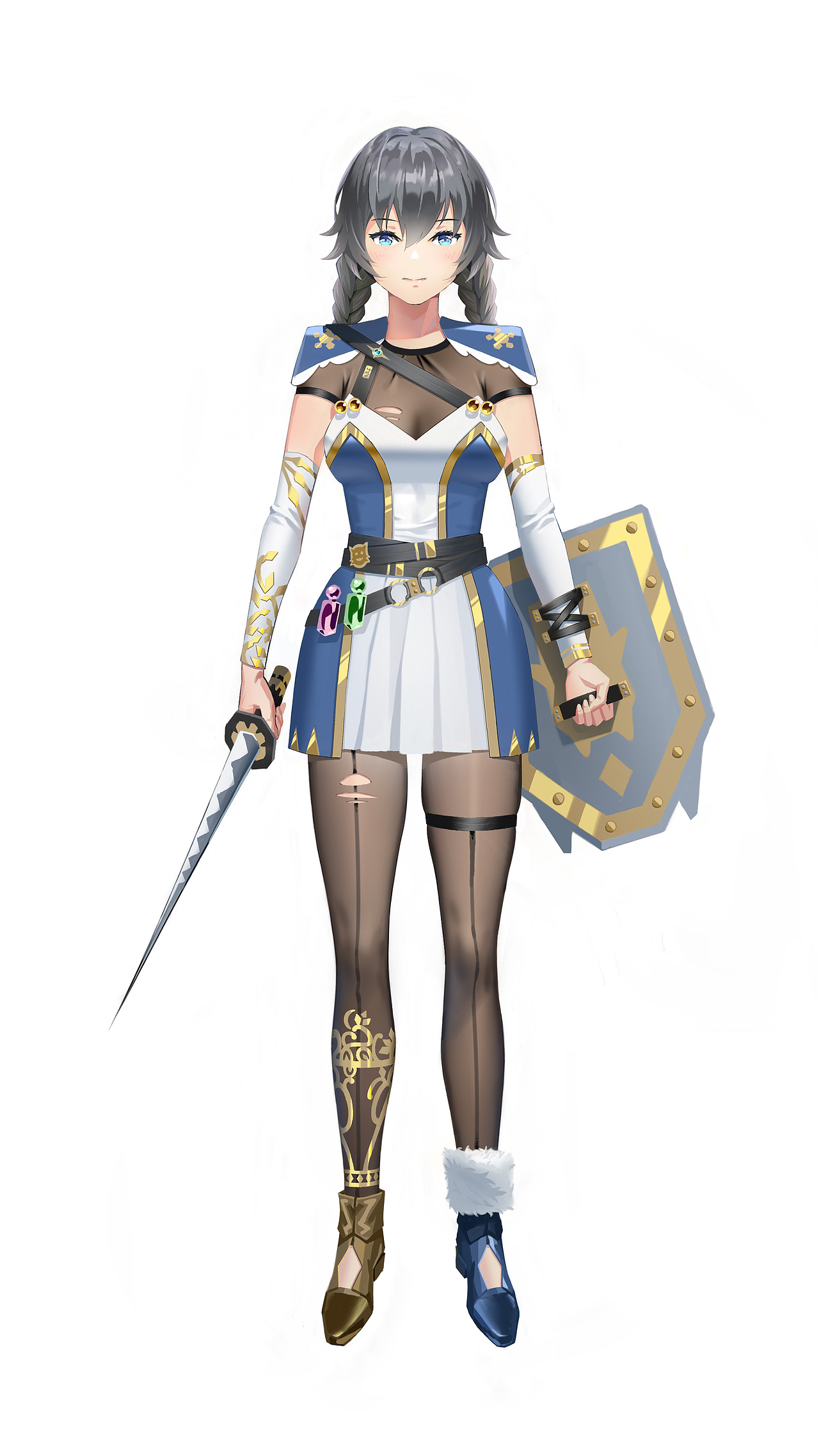 二次元风格女性角色立绘