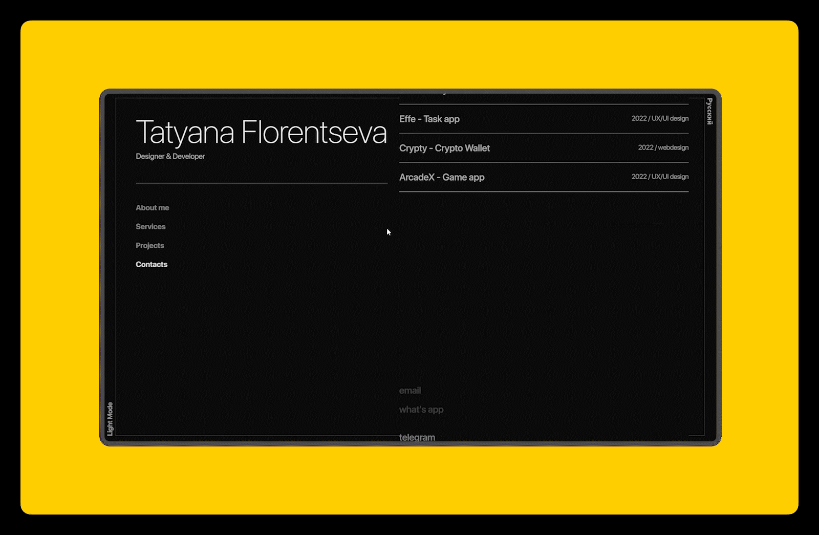 Portfolio website