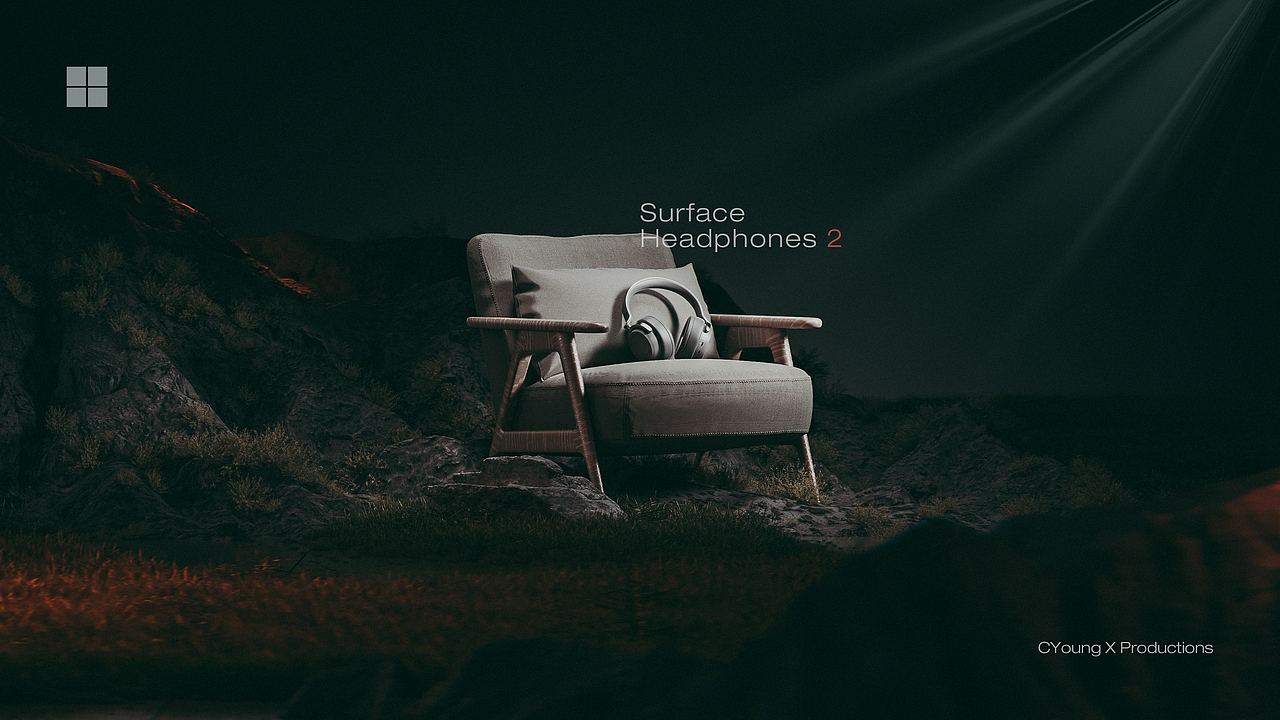 产品渲染——微软耳机（图ZMzY5OTgzMTY0） - 产品 - 站酷设计师瘦巴巴的小爷们原创素材 - 站酷ZCOOL