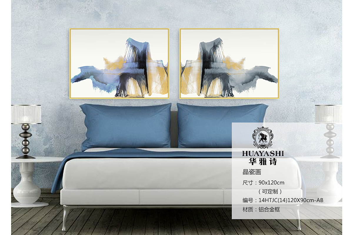 抽象手绘油画（图ZMjYzNDc2NjQw） - 酒店餐饮设计 - 站酷设计师华雅诗装饰画黄悦原创素材 - 站酷ZCOOL