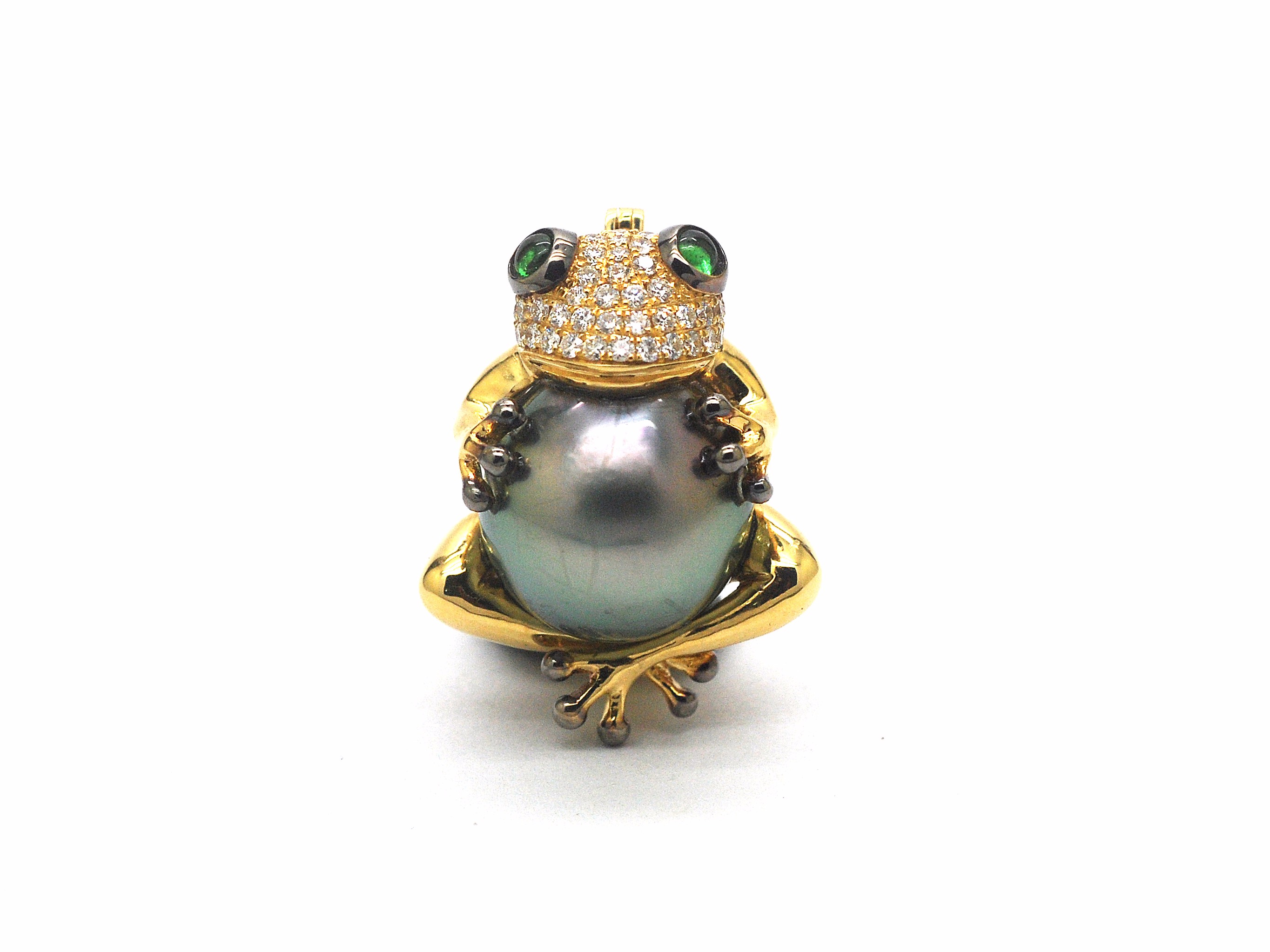 《青蛙》艺术珍珠首饰创作过程欣赏