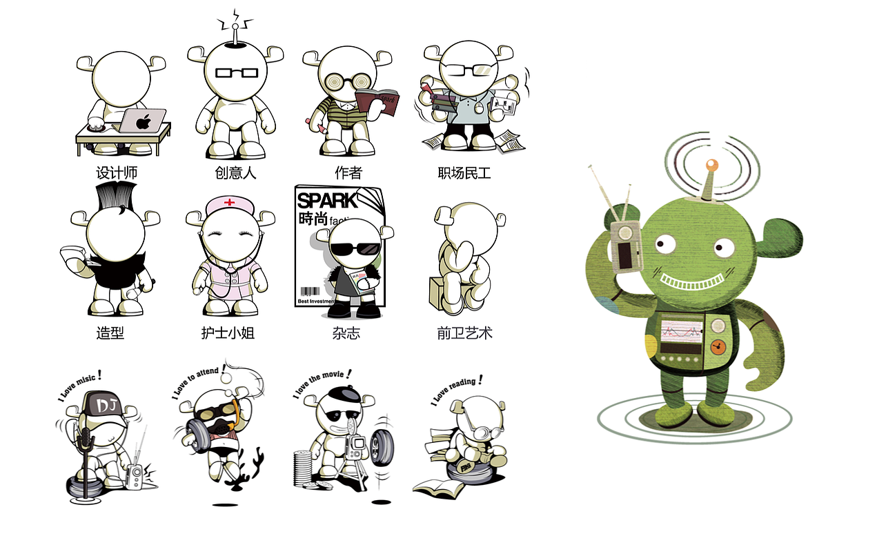 雪弗兰spark公仔设计