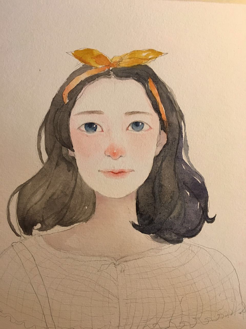 送给可爱的你呀 |水彩人物练习（图ZNTYwMDMxODQ=） - 创作习作 - 站酷设计师樱呐原创素材 - 站酷ZCOOL