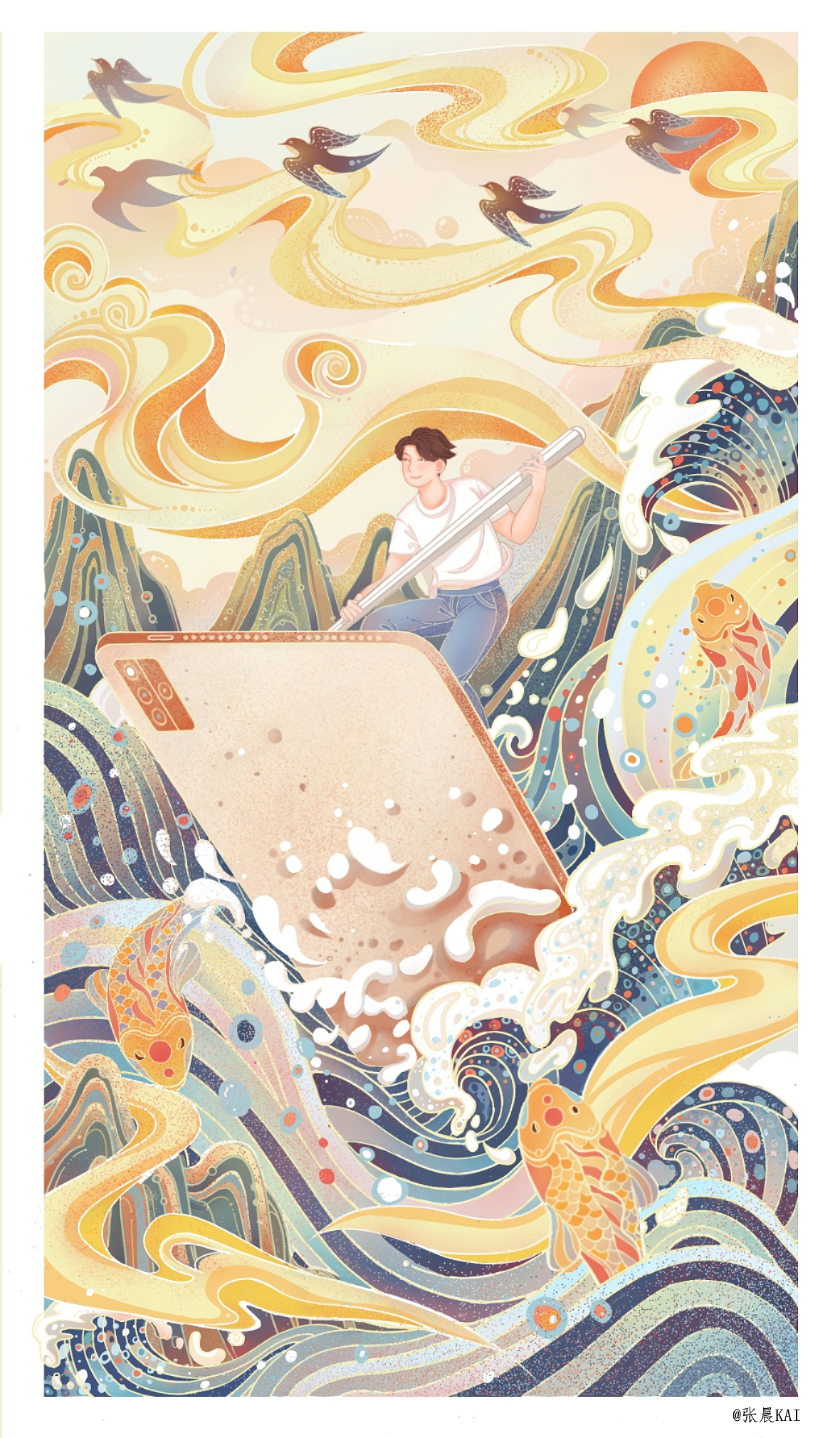 自由插画一年的总结（图ZMjg5NTMyOTAw） - 商业插画 - 站酷设计师张KAI插画原创素材 - 站酷ZCOOL