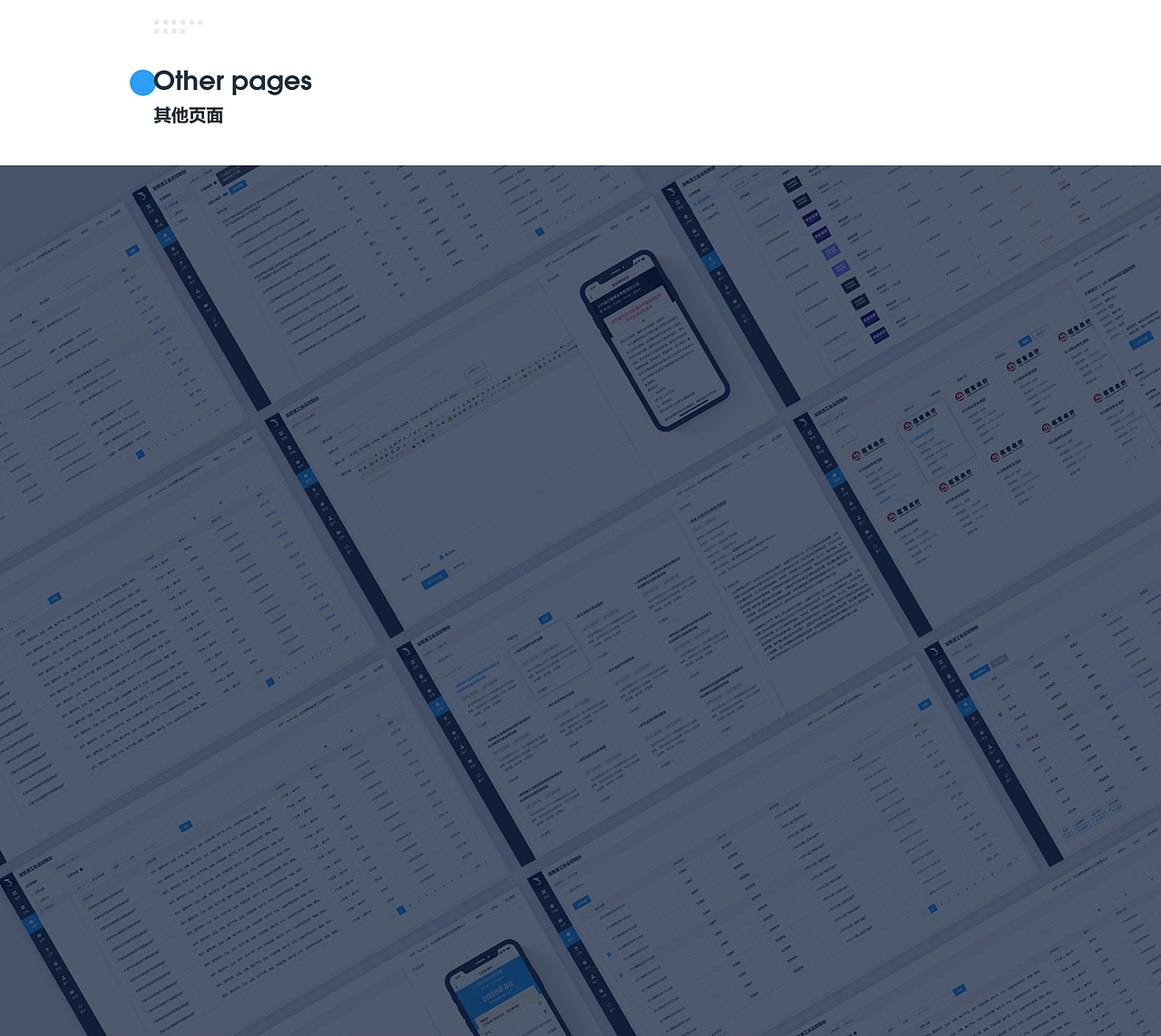 平台后台改版升级