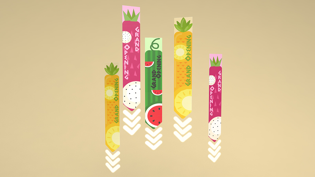 无限改图系列一之夏季缤纷水果原创形象开业方案设计（图ZMTI5MjQ4MTM2） - 其他空间 - 站酷设计师胖星守护者原创素材 - 站酷ZCOOL