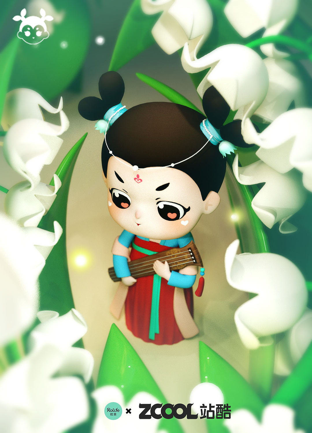 若来文创——中二才女“阿婉”（图ZMjE5ODM2Nzg4） - IP形象 - 站酷设计师蓁叶科技原创素材 - 站酷ZCOOL