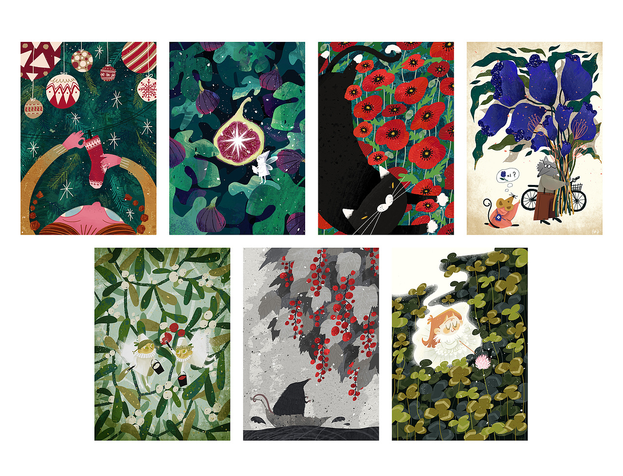植物主题插画练习2021/12