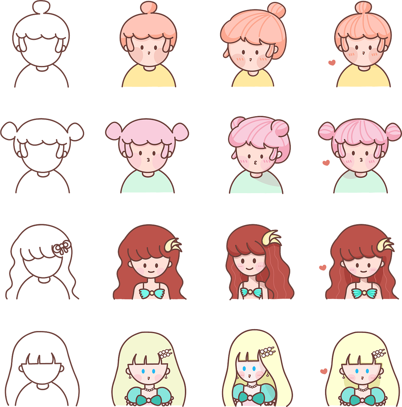 近期描边插画练习整理（图ZMjUzMTQ0NzQ4） - 创作习作 - 站酷设计师橘子怀里睡原创素材 - 站酷ZCOOL