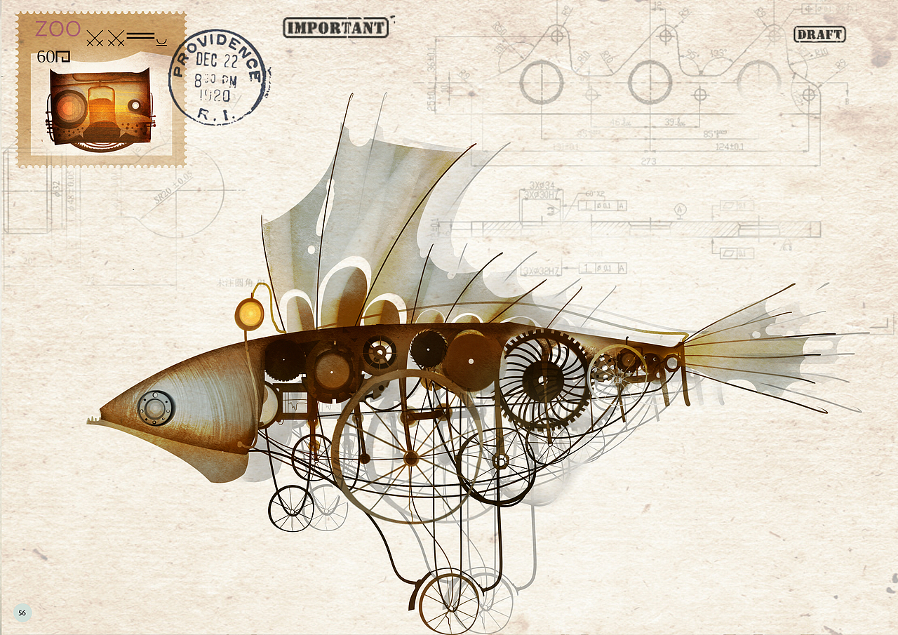 蒸汽朋克（图ZMTc2NTIzNDM2） - 概念设定 - 站酷设计师残忍小球球原创素材 - 站酷ZCOOL