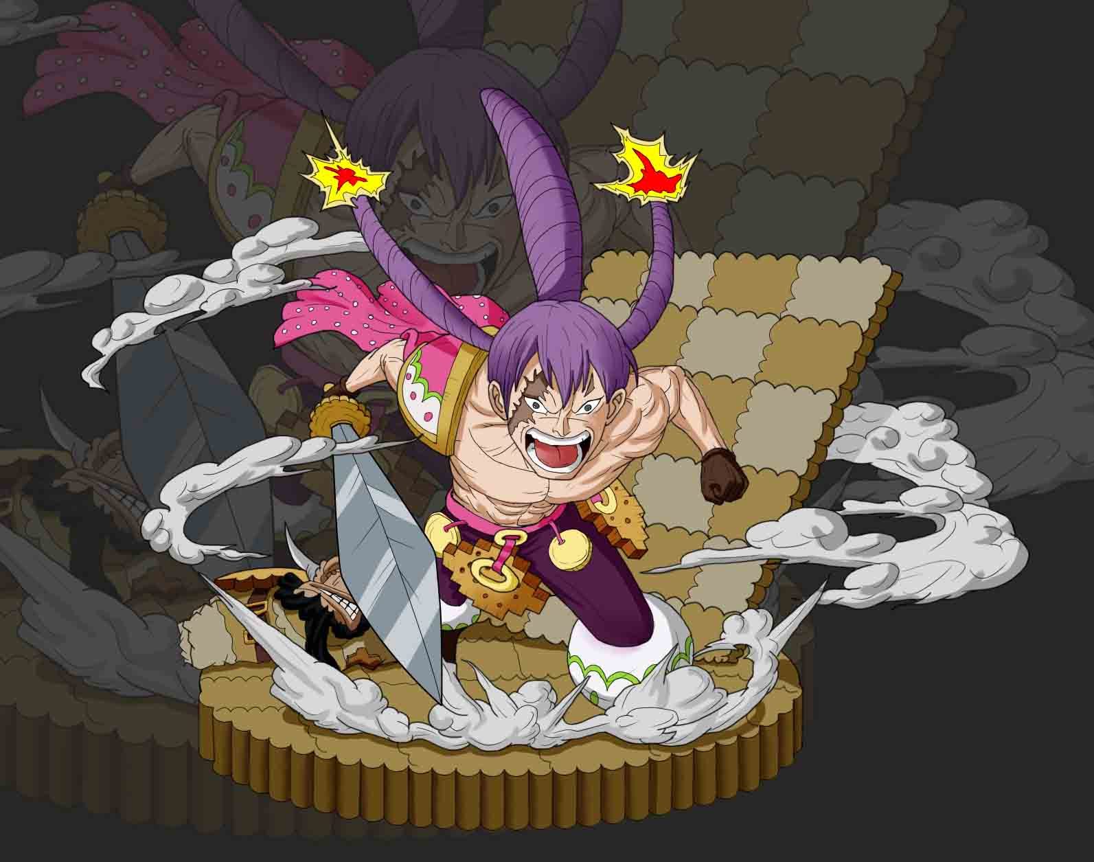 海贼王手办设计-千手克力架