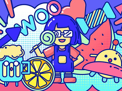 插畫練習（個人主頁-ZMzY2MjMxODA=） - 其他UI - 站酷設計師陌南塵原創(chuàng)素材 - 站酷ZCOOL