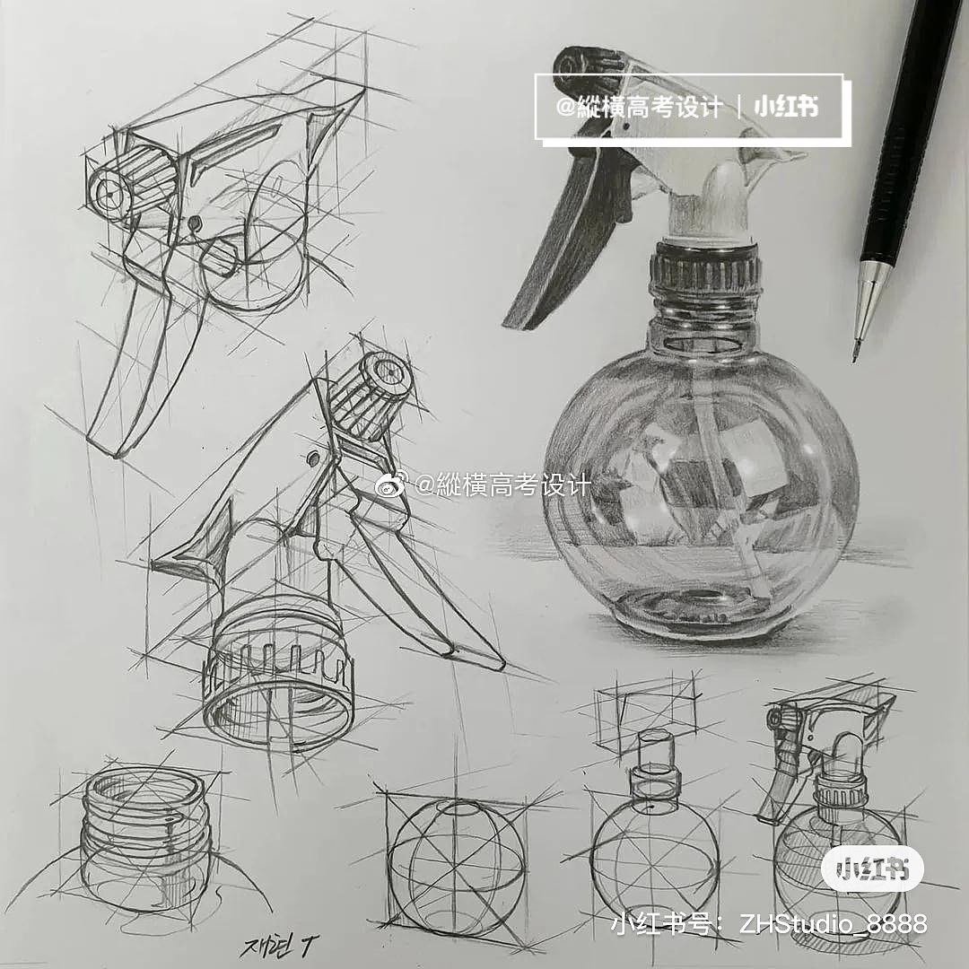 校考设计｜川美设计｜结构素描参考（图ZMjU5ODI0Nzcy） - 艺术插画 - 站酷设计师縱橫高考设计原创素材 - 站酷ZCOOL