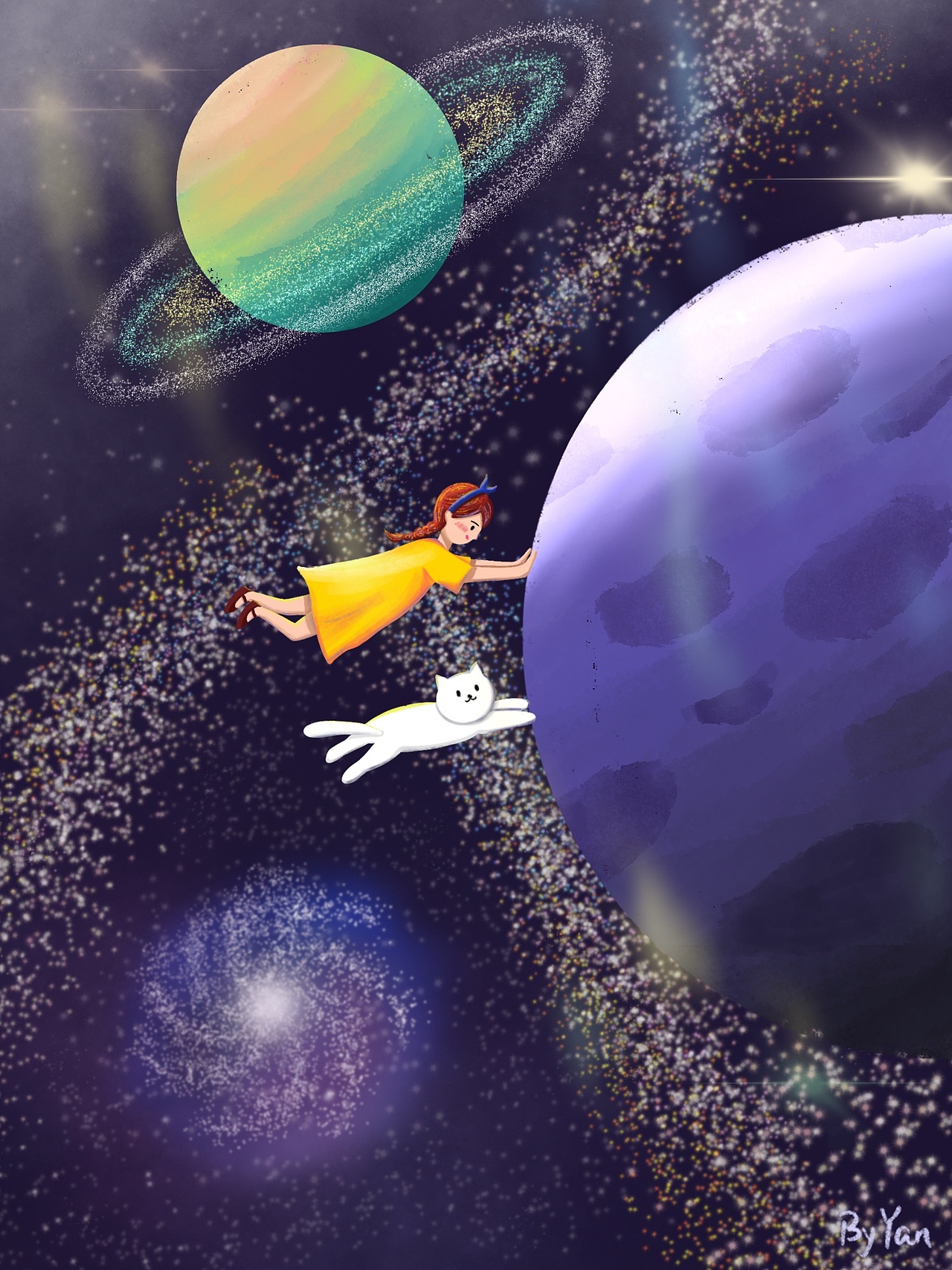 带猫猫上月球系列