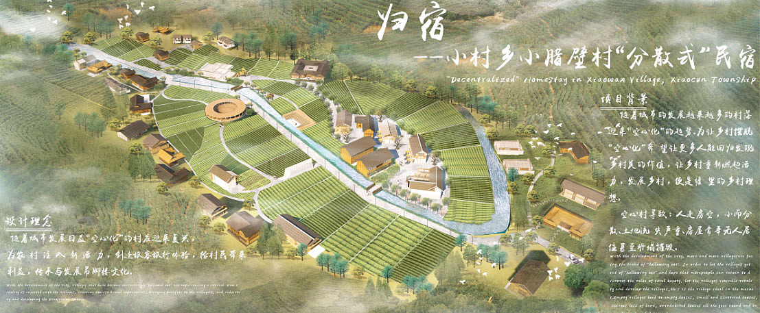 #2020青春答卷# 归宿—小村乡小腊壁村“分散式”民宿（图ZMjA3MjU3MTQ0） - 家装设计 - 站酷设计师江汉大学设计学院环境设计原创素材 - 站酷ZCOOL