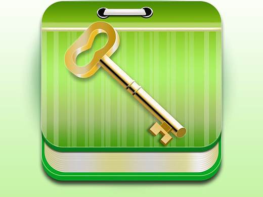 书上钥匙立体图