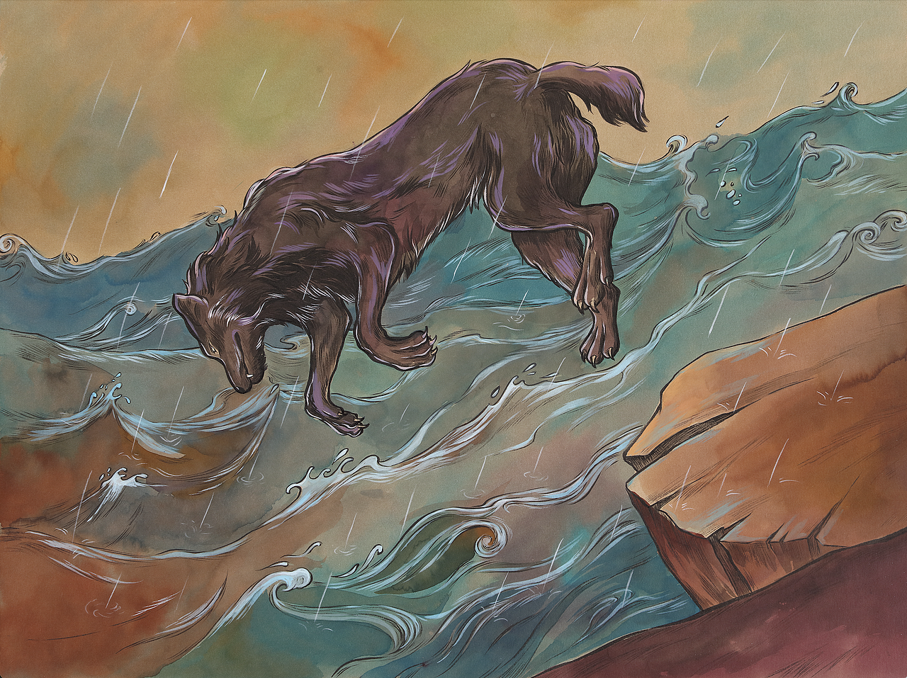 狼王梦连环画上册