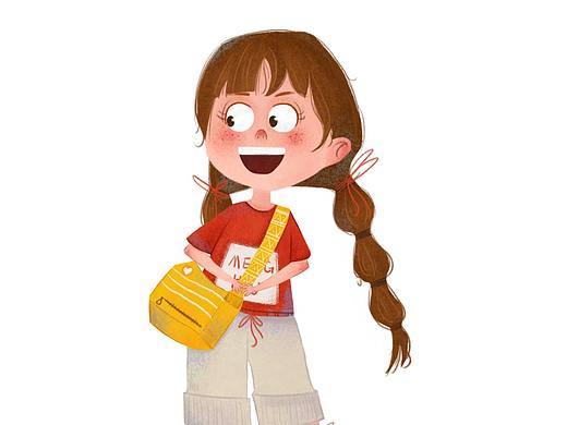 可爱的小女孩（个人主页-ZNDYyMjM2MzY=） - 儿童插画 - 站酷设计师狂咬好多好多鱼原创素材 - 站酷ZCOOL