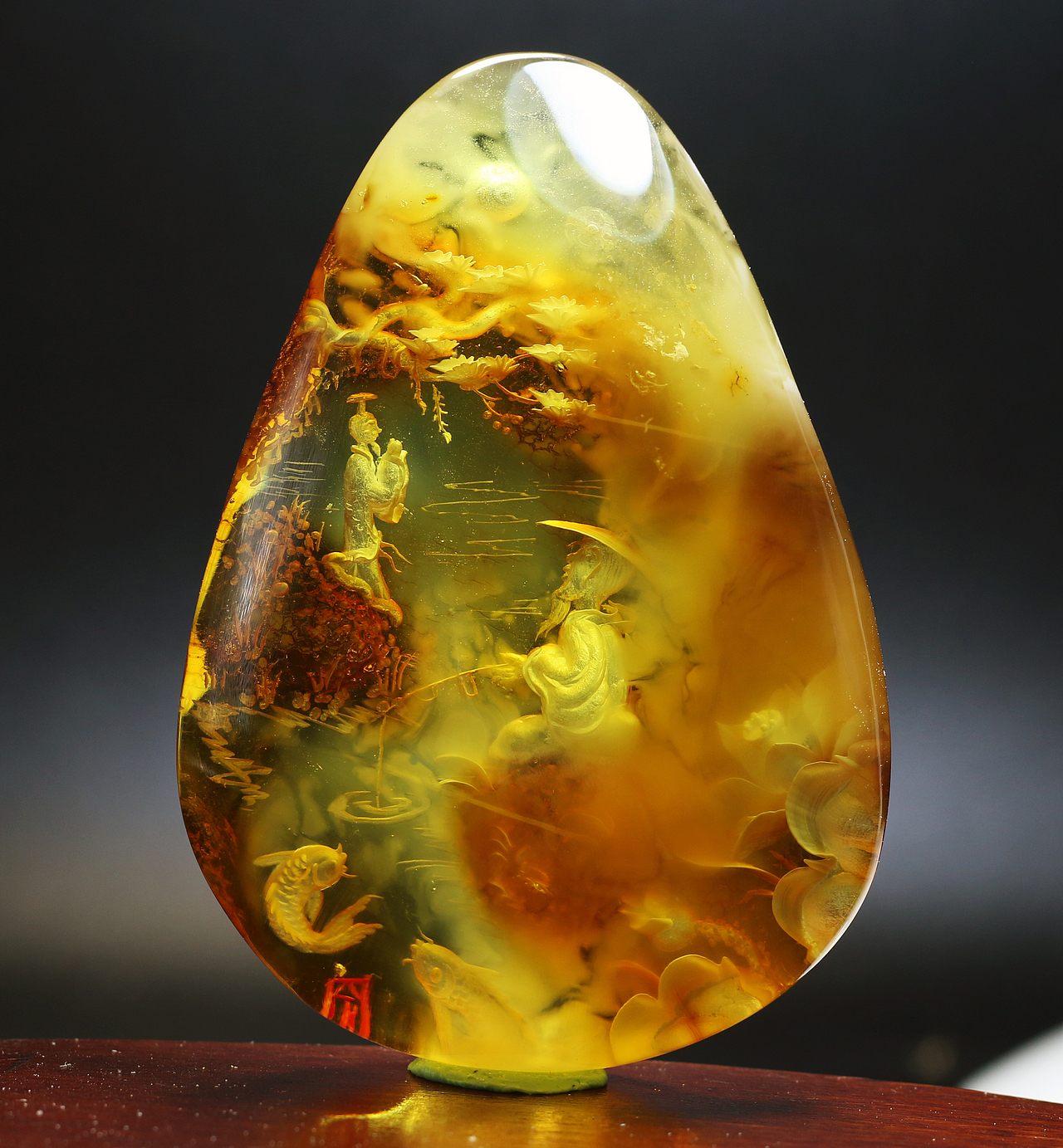 余贤国雕刻作品:文王拜相