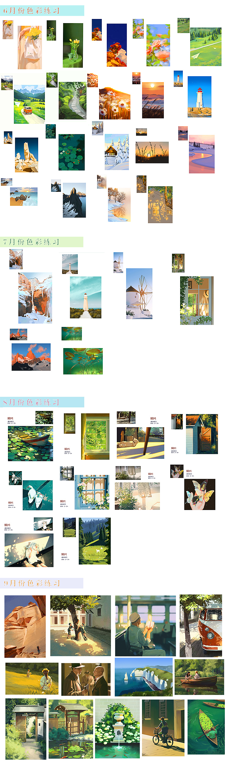 2021年度插画及练习总结（图ZMjgzMDc5NjM2） - 创作习作 - 站酷设计师牧吉岛原创素材 - 站酷ZCOOL