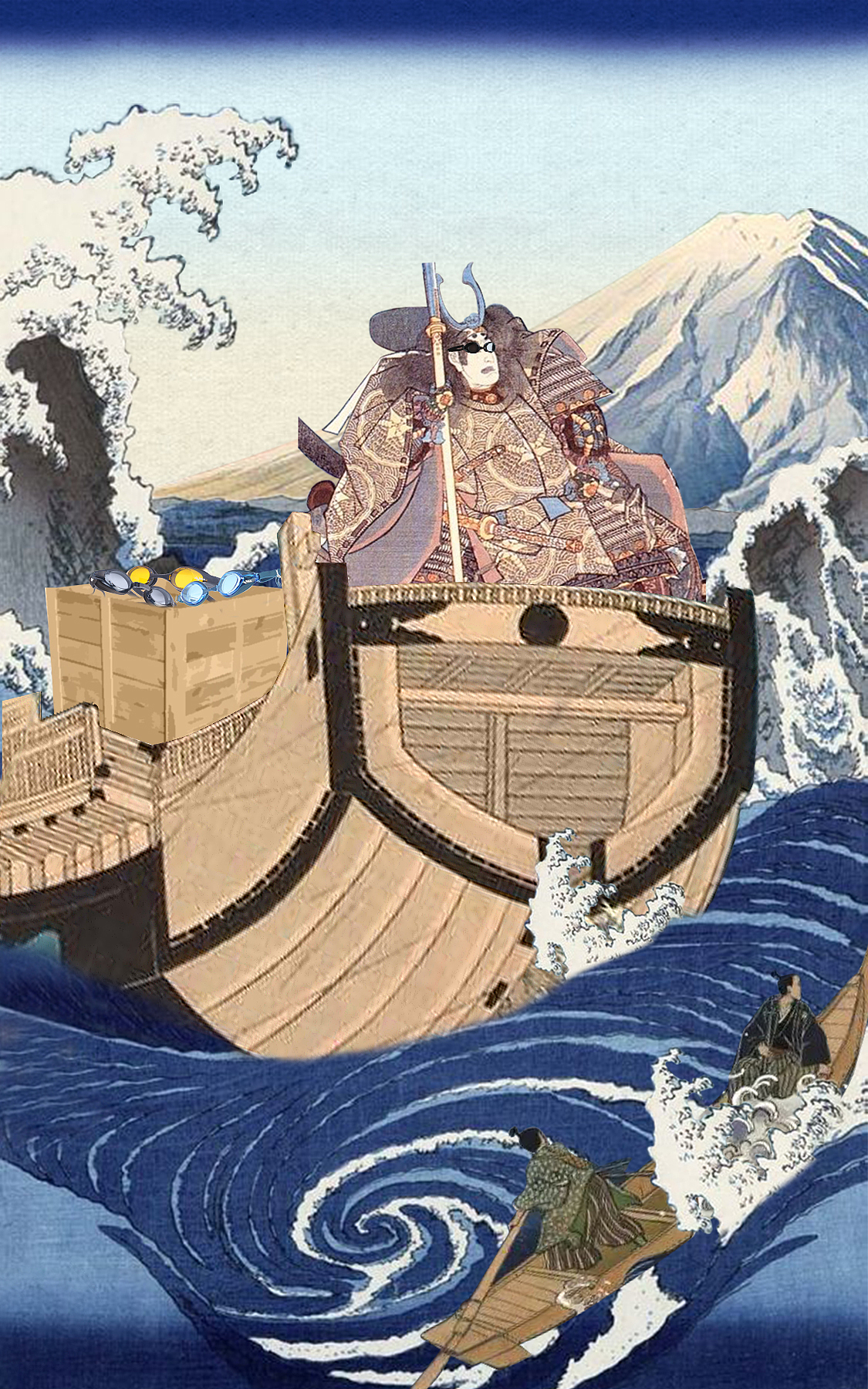 tabata泳镜浮世绘风格海报（图ZMTYwOTUwMjAw） - 海报 - 站酷设计师喜欢吧唧吃包子原创素材 - 站酷ZCOOL