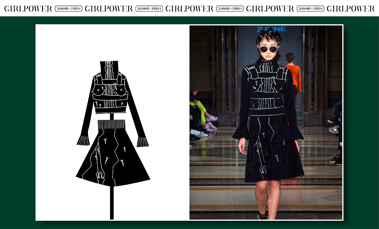 GIRL POWER——JUNNE&FRIDA品牌联名设计（图ZMjAwNzc0OTY4） - 品牌 - 站酷设计师上海简柏创意原创素材 - 站酷ZCOOL