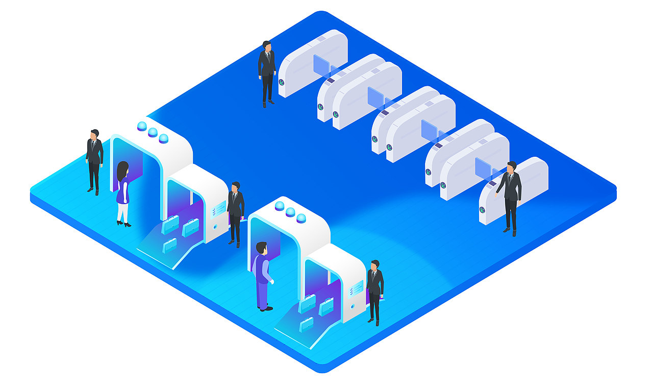 人脸识别系统（图ZMTM0NjA2NDAw） - 商业插画 - 站酷设计师zcyounger原创素材 - 站酷ZCOOL