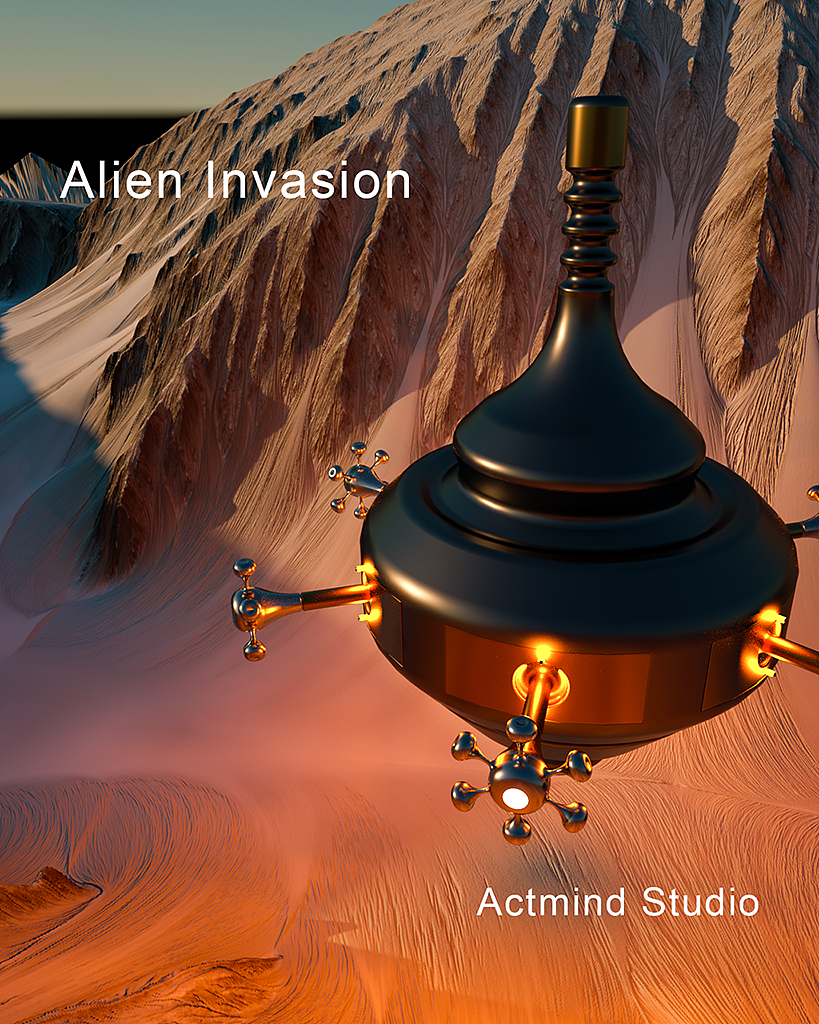 抽象风 Alien Invasion（图ZMTQzMDQ3OTQ0） - 其他三维 - 站酷设计师ActmindStudio原创素材 - 站酷ZCOOL
