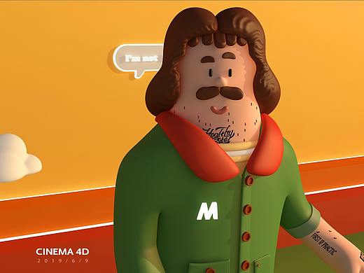 【3D視覺(jué)日常練習(xí)-】-《Not Freddy》-TWO（個(gè)人主頁(yè)-ZMzc3Mzk4MjA=） - 人物/生物 - 站酷設(shè)計(jì)師馬兜兜兒原創(chuàng)素材 - 站酷ZCOOL