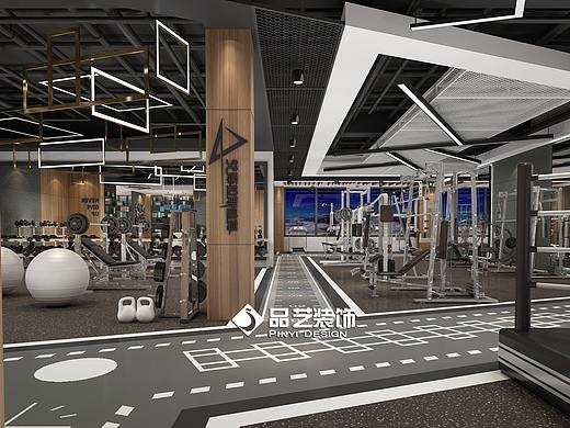 健身房私教工作室瑜伽房装修设计效果图