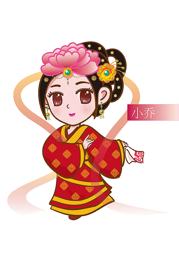 q版古风吉祥物人物设计