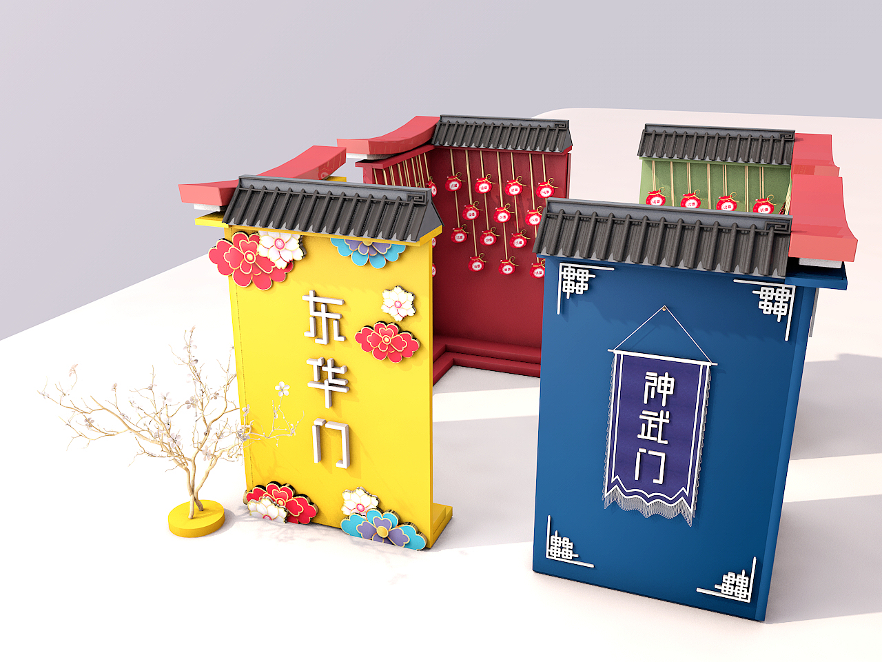 品牌网红打卡点提案（集儿童区、品牌区、国潮拍照点）（图ZMTg1NTUxNTY0） - 展陈设计 - 站酷设计师偷影子的猫ZY原创素材 - 站酷ZCOOL