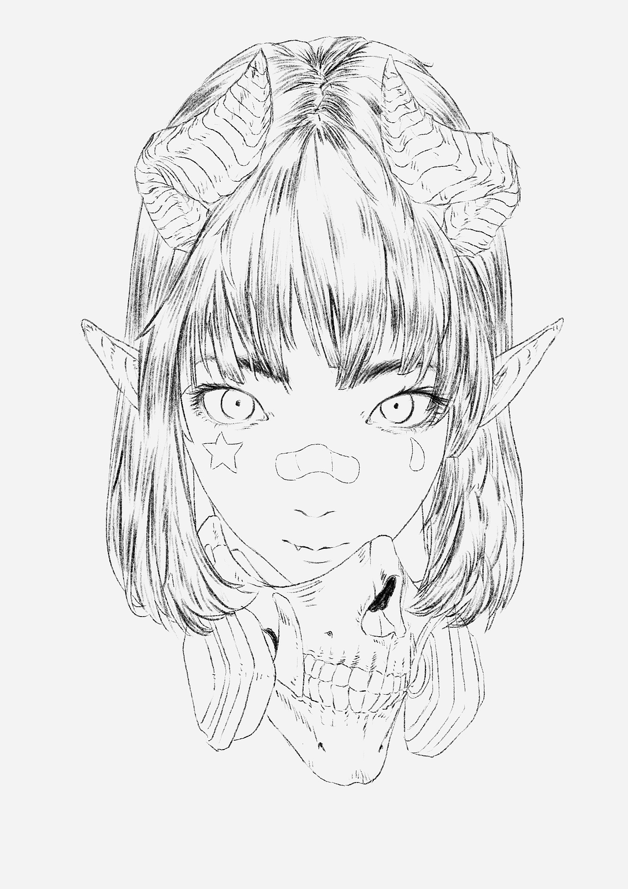 妖魔鬼怪快离开！（图ZMTk0ODg1MDY4） - 艺术插画 - 站酷设计师今不问原创素材 - 站酷ZCOOL