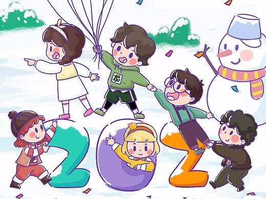 賀圖（個人主頁-ZNTA5NDA3Njg=） - 商業(yè)插畫 - 站酷設計師一棵魚原創(chuàng)素材 - 站酷ZCOOL