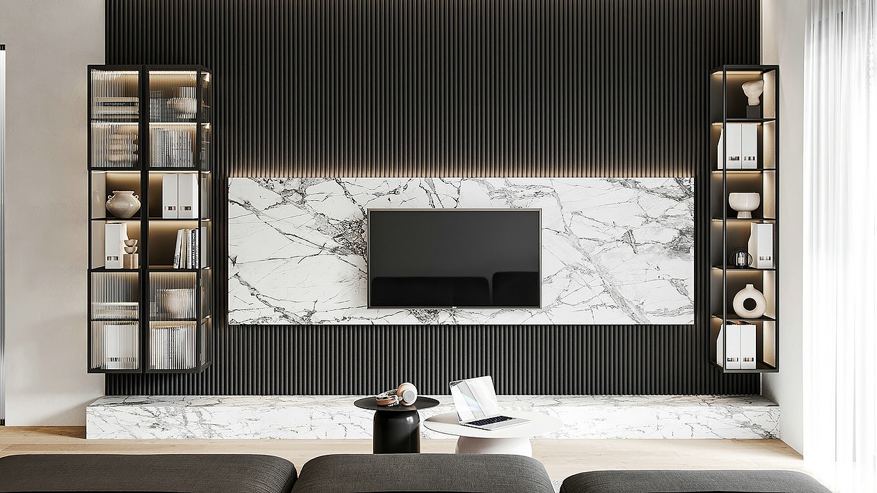 高级黑+简洁白 气场全开,彰显高雅住宅范儿