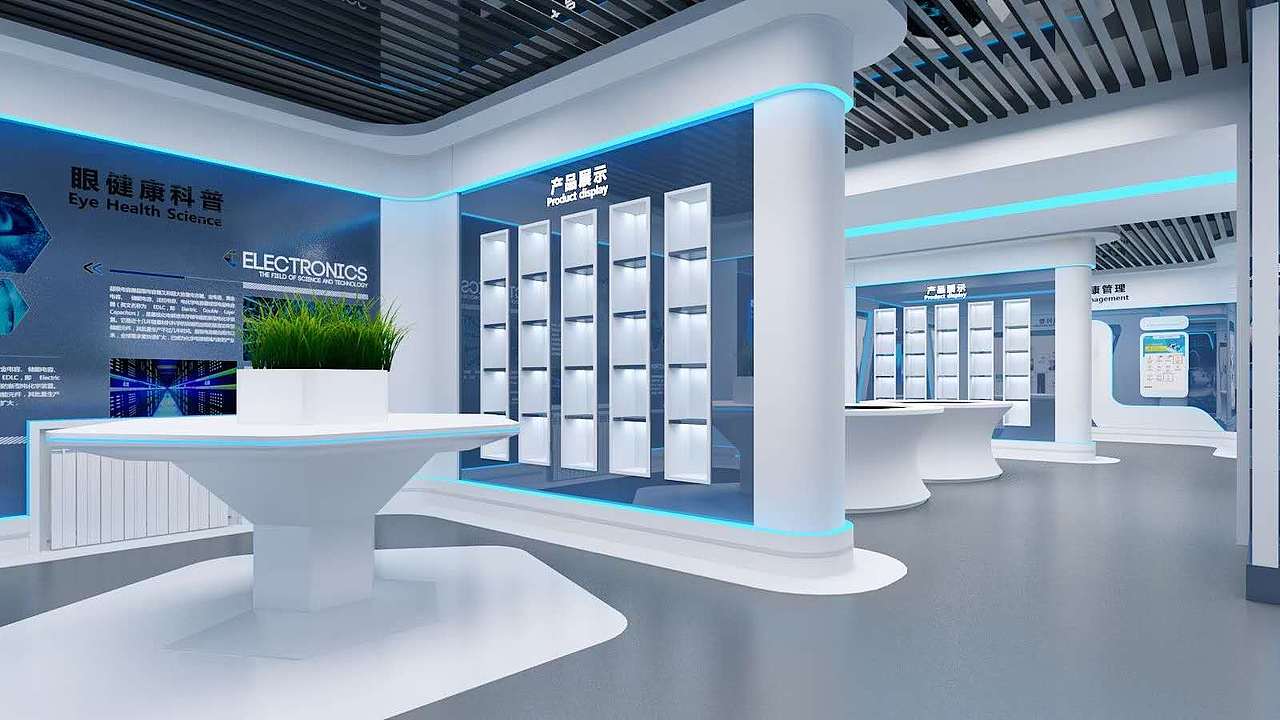 眼健康科技企业展厅（图ZMjMwMTcxMzA4） - 其他三维 - 站酷设计师思海设计原创素材 - 站酷ZCOOL