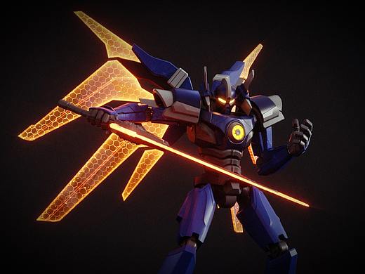 霸天剑魔_maya建模+c4d oc渲染（个人主页-ZNTE5NjAxNjA=） - 人物/生物 - 站酷设计师咕咕鲸原创素材 - 站酷ZCOOL