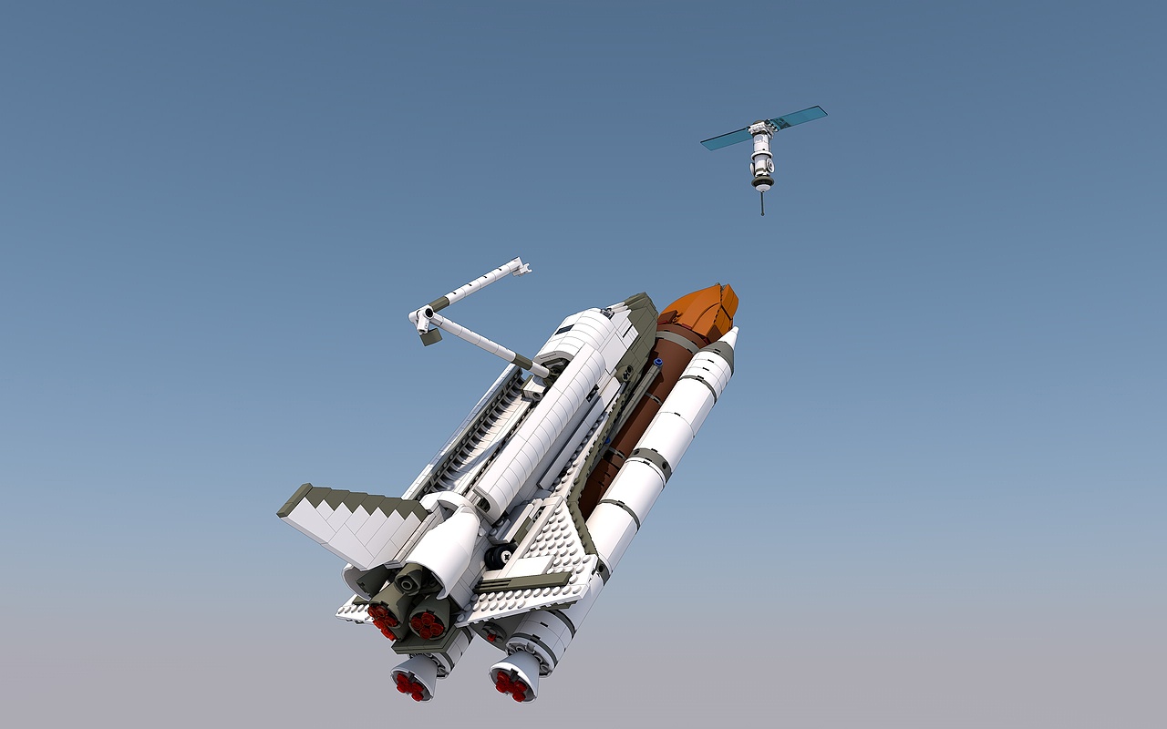 building blocks-积木拼搭10213场景模型+渲染