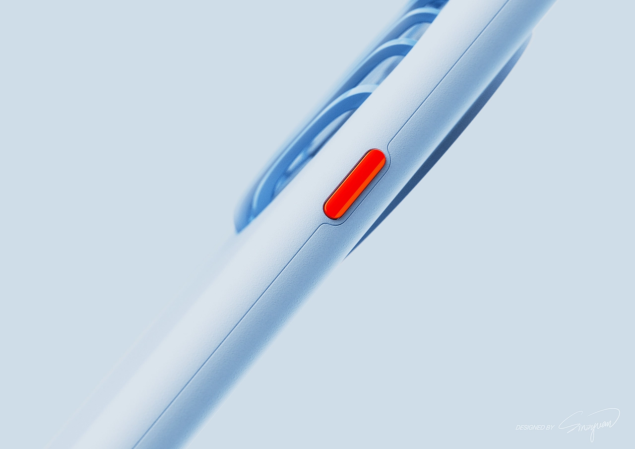 电源键以活跃橙色做点缀，增添年轻潮流的气息。