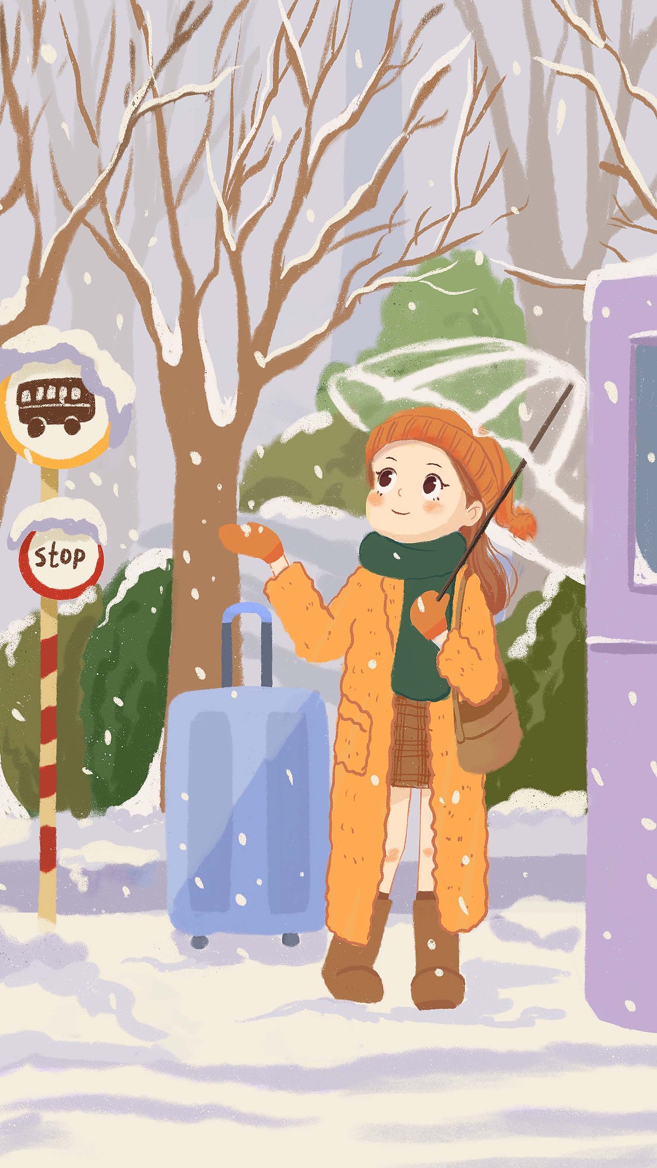 女孩与四季（图ZMjY2MjI1Njgw） - 海报 - 站酷设计师妖妖璃原创素材 - 站酷ZCOOL