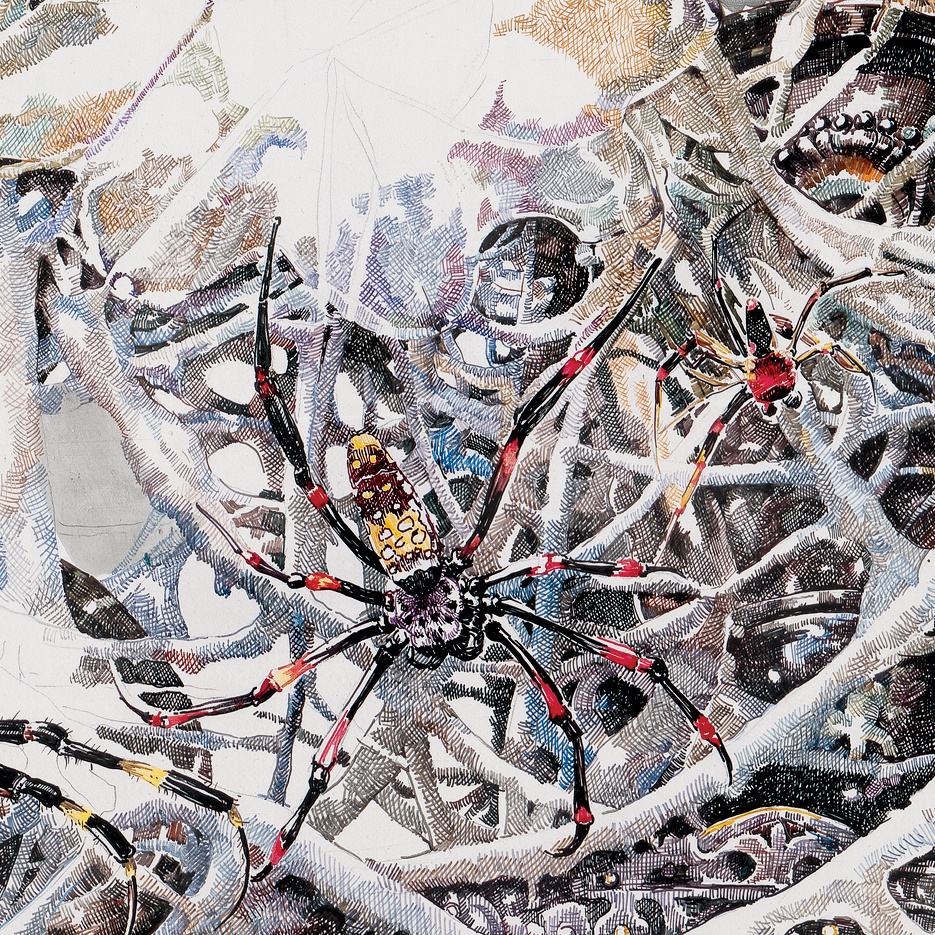 赵娜《盲爱》blind love acrylic ink 70x120cm 2015