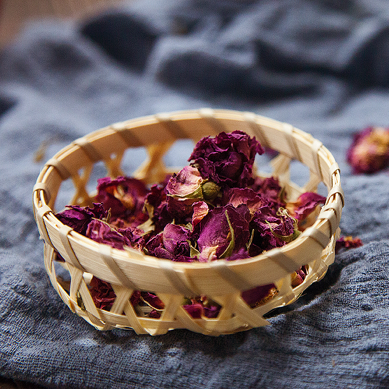 樱桃、玫瑰花茶、水蜜桃生鲜摄影作品