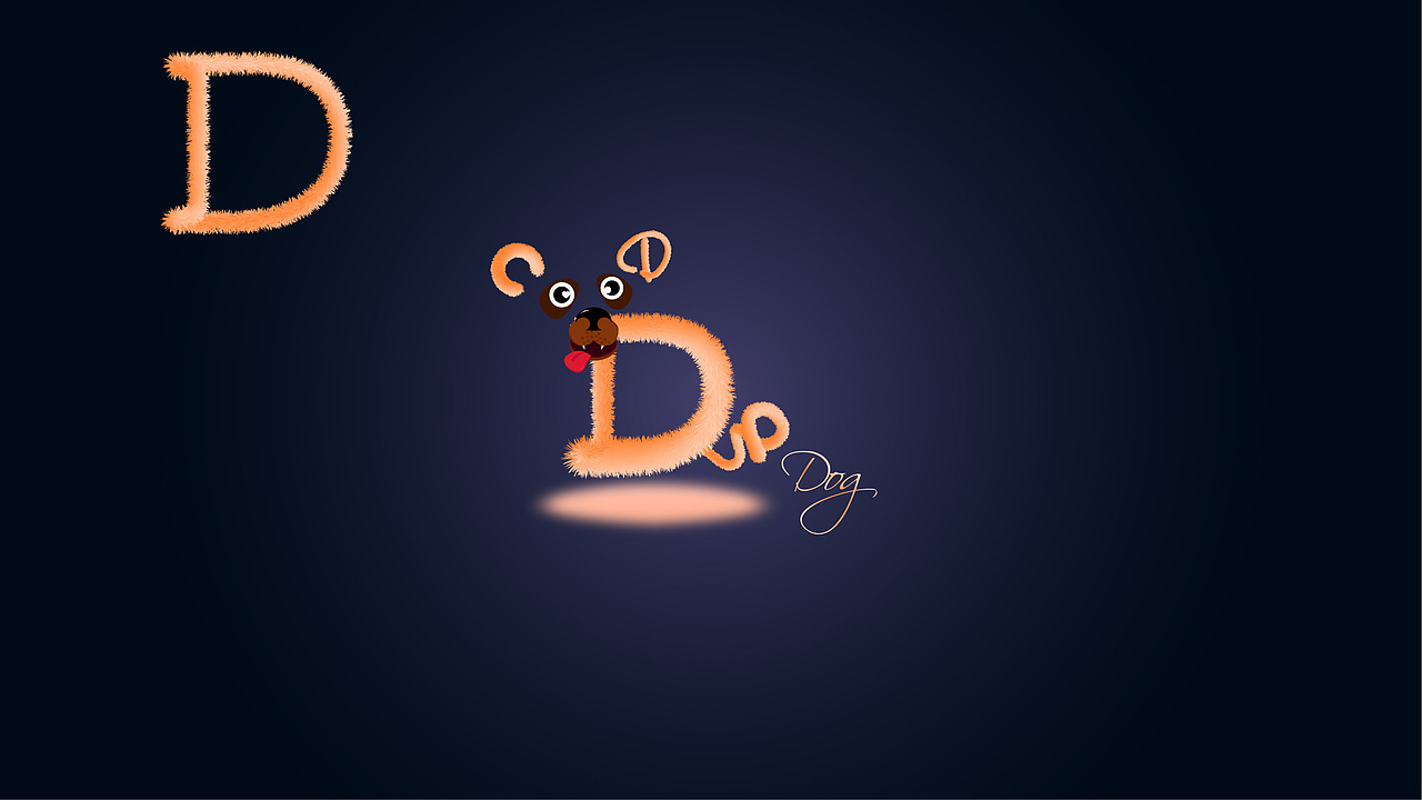 ai混合艺术/ 系列毛绒字体