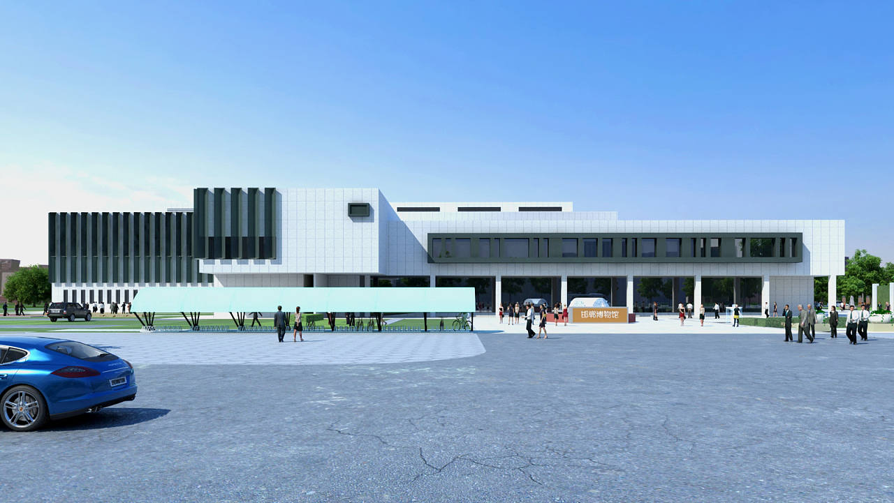 博物馆外景渲染|三维|建筑/空间|julio跃 - 原创作品 - 站酷 (zcool)
