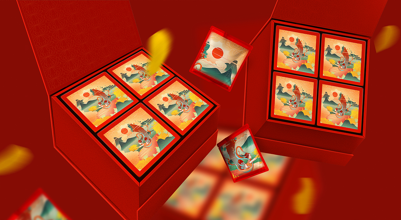 菊礼—麻城地标优品包装设计大赛二等奖（图ZMjMyMDUxODYw） - 包装 - 站酷设计师行走的BIG兔画师原创素材 - 站酷ZCOOL