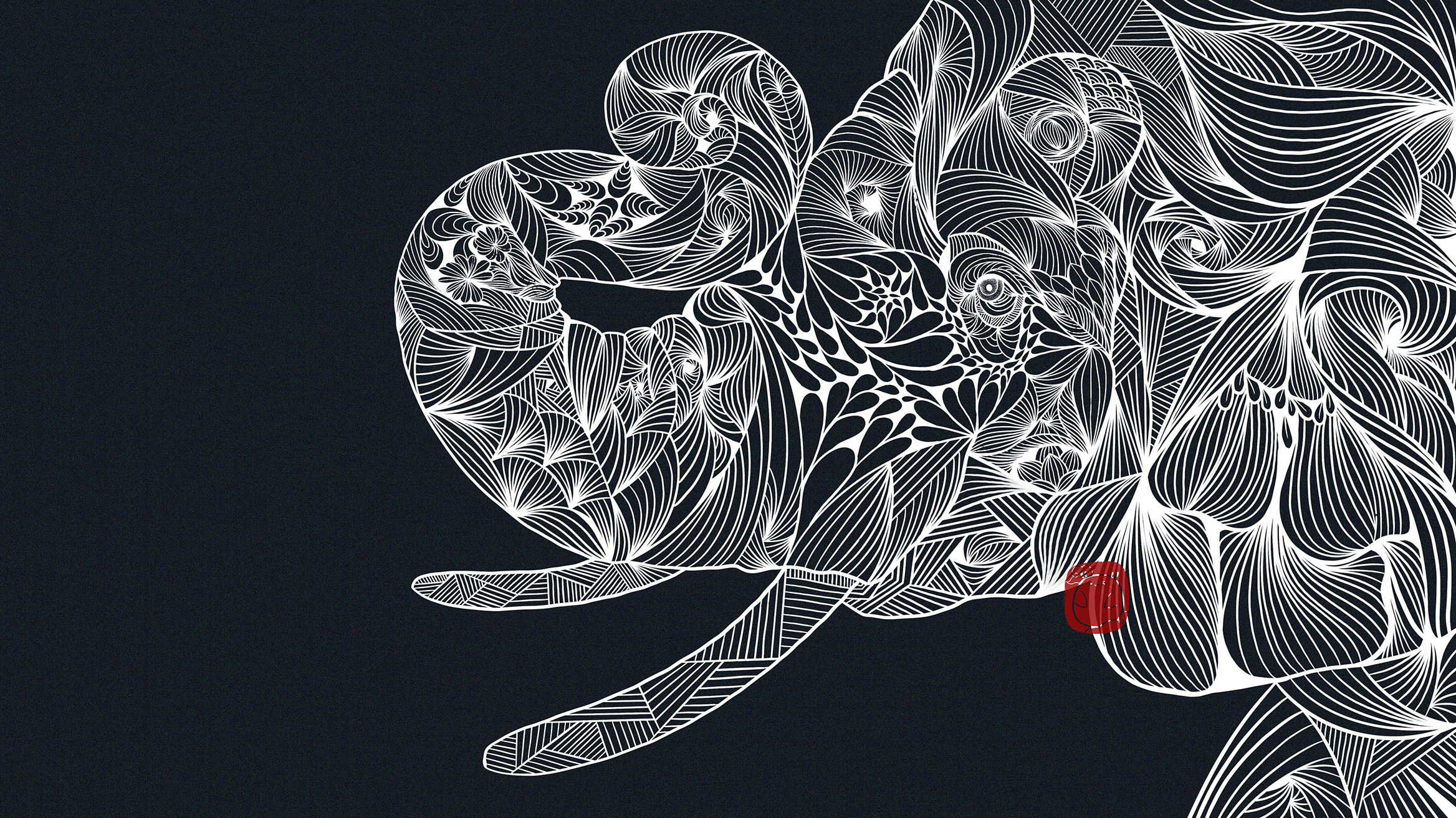 线描手绘保护动物系列|插画|创作习作|会画画的云 - 原创作品 - 站酷