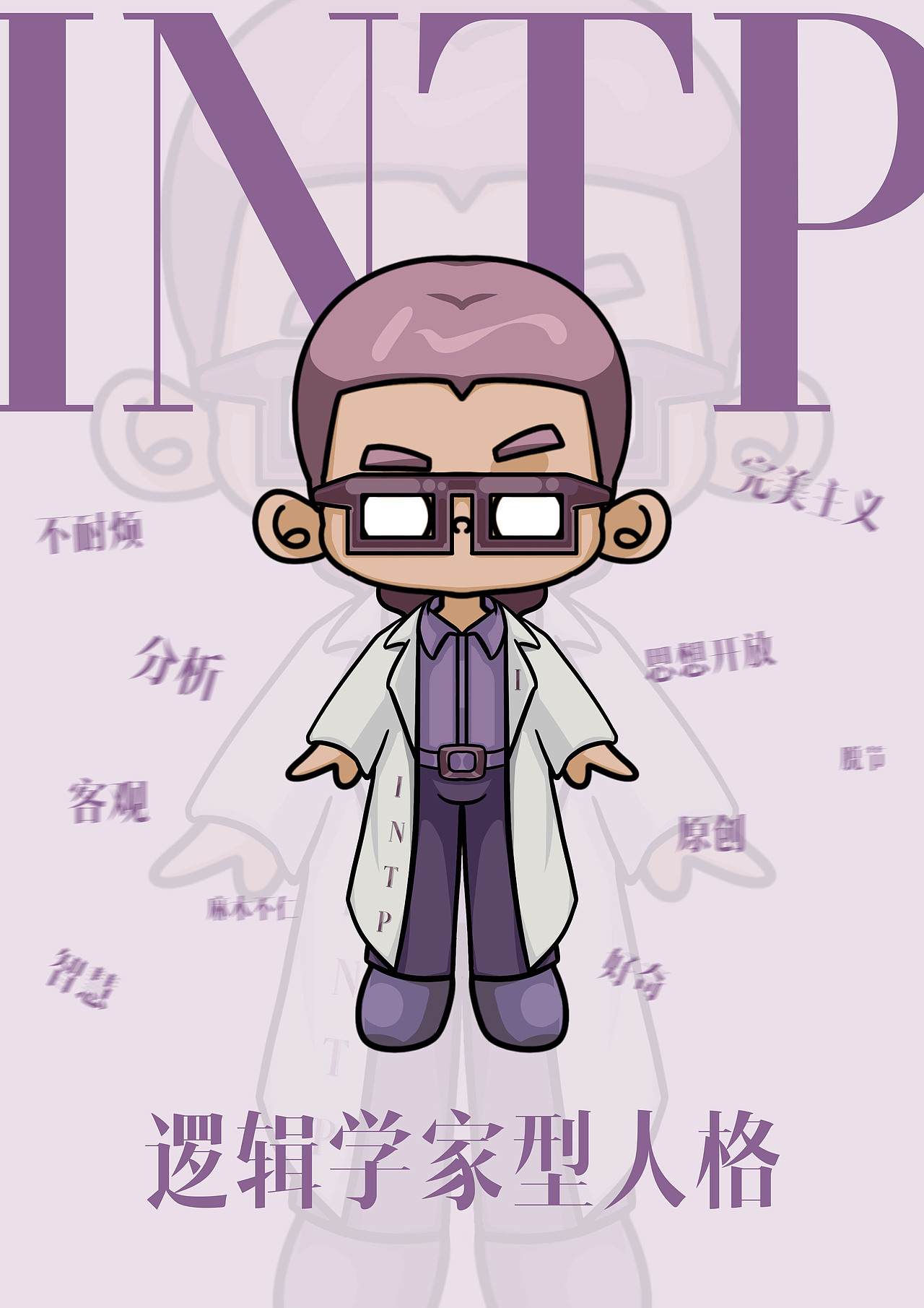 White Eyes Kid | MBTI16人格（图ZMzYwOTUzNTE2） - IP形象 - 站酷设计师野生鷠原创素材 - 站酷ZCOOL